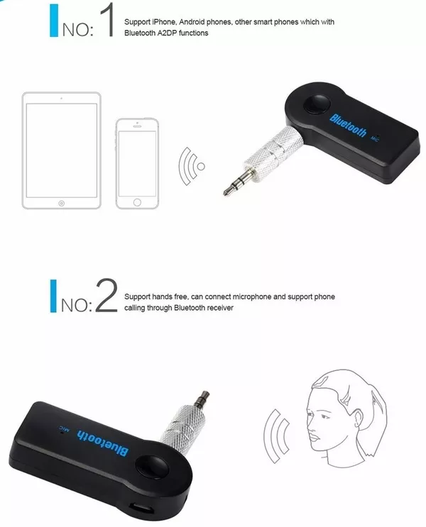Bluetooth адаптер (приемник) универсальный для аудиоустройств. 3